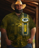 Chemise à manches courtes grande taille pour homme